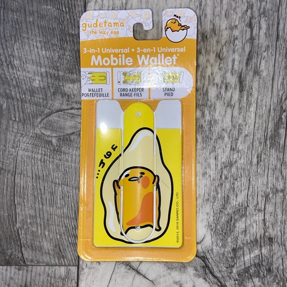 Sanrio Other - GUDETAMA MOBILE WALLET for Cell Phone 3 in 1 Universal NEW